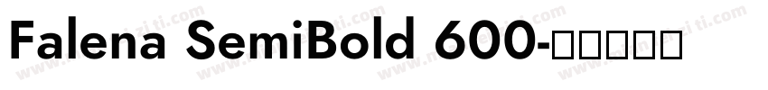Falena SemiBold 600字体转换